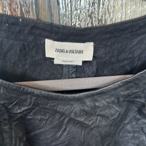 Zadig & Voltaire
Rexa Crumpled Leather Mini Dress size small nwt - Picture 7 of 14